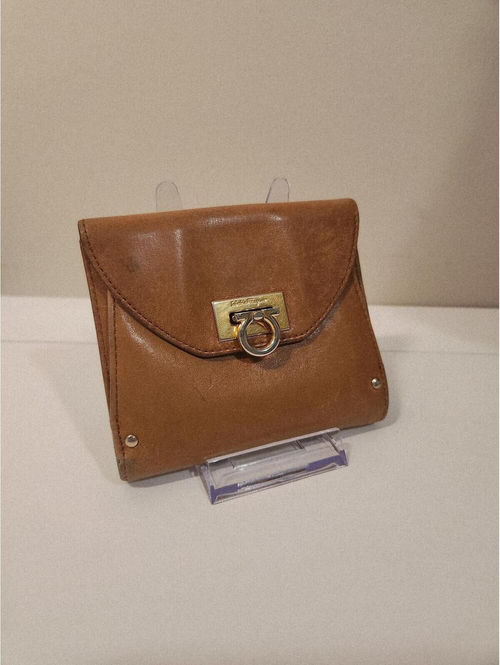 Salvatore Ferragamo Vintage Brown Leather Wallet